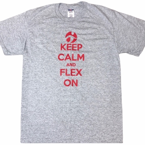Men’s Keep Calm and Flex on T-shirt size Medium - Picture 1 of 1